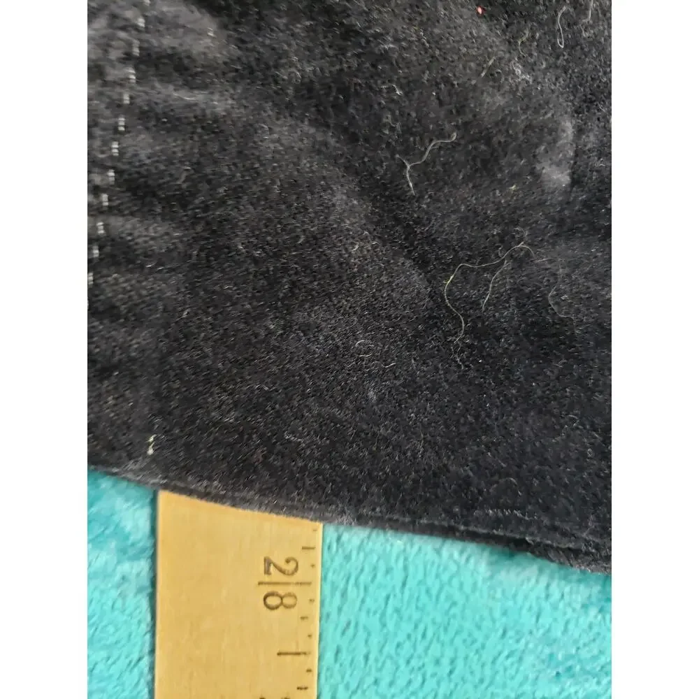 Loft Jeans Size 0 Women Black Pants Corduroy Stretch Mid Rise Flared Wide Leg